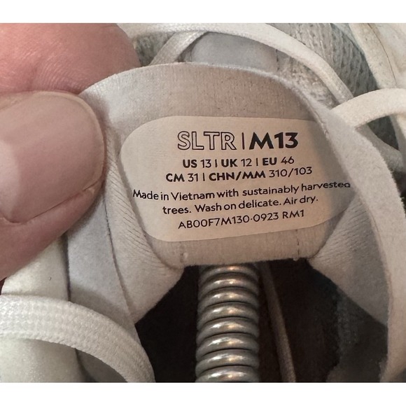SLTR Allbirds White Mens Shoes Size 13 Made With Sustainable‎ Harvested  Trees main image 4